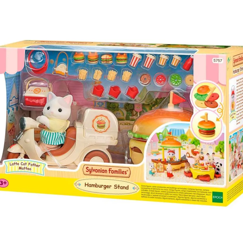 EPOCH Sylvanian Families Puesto de Hamburguesas- Muñecas