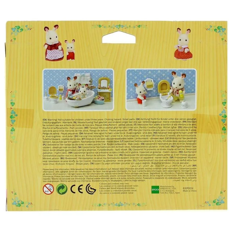 EPOCH Muñecas|Sylvanian Families Set Baño Country