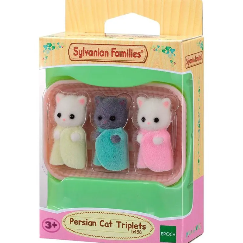 EPOCH Sylvanian Families Trillizos Familia Gatos Persas- Muñecas