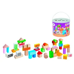 SIMBA Tambor 50 Bloques Madera- Juegos De Madera