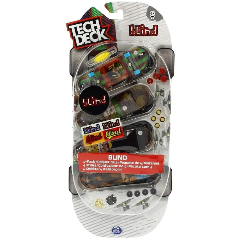 BIZAK Tech Deck Mini Monopatín Pack Surtido- Vehículos, Trenes Y Parkings