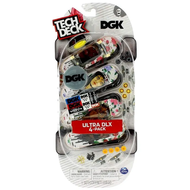 BIZAK Tech Deck Mini Monopatín Pack Surtido- Vehículos, Trenes Y Parkings