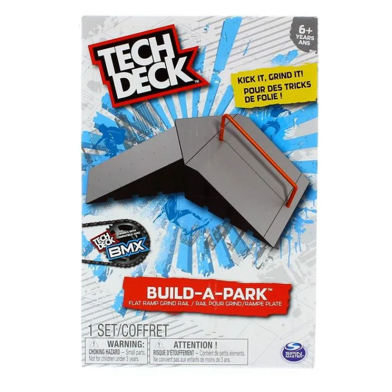 BIZAK Tech Deck Rampa Plateada- Vehículos, Trenes Y Parkings
