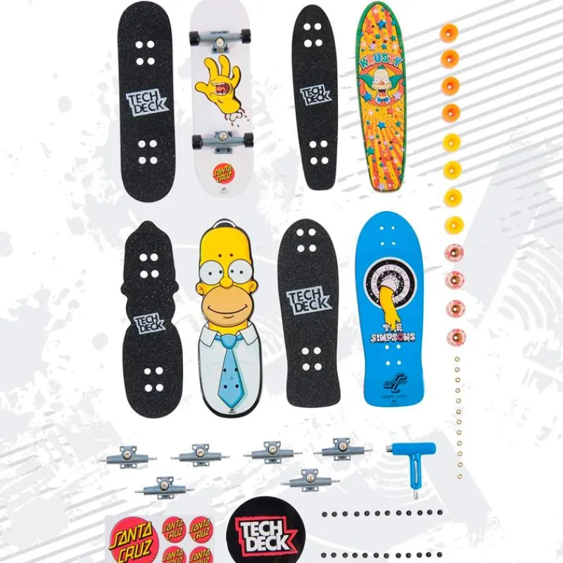 SPIN MASTER Tech Deck Simpsons Pack 4- Figuras Y Figuras De Acción