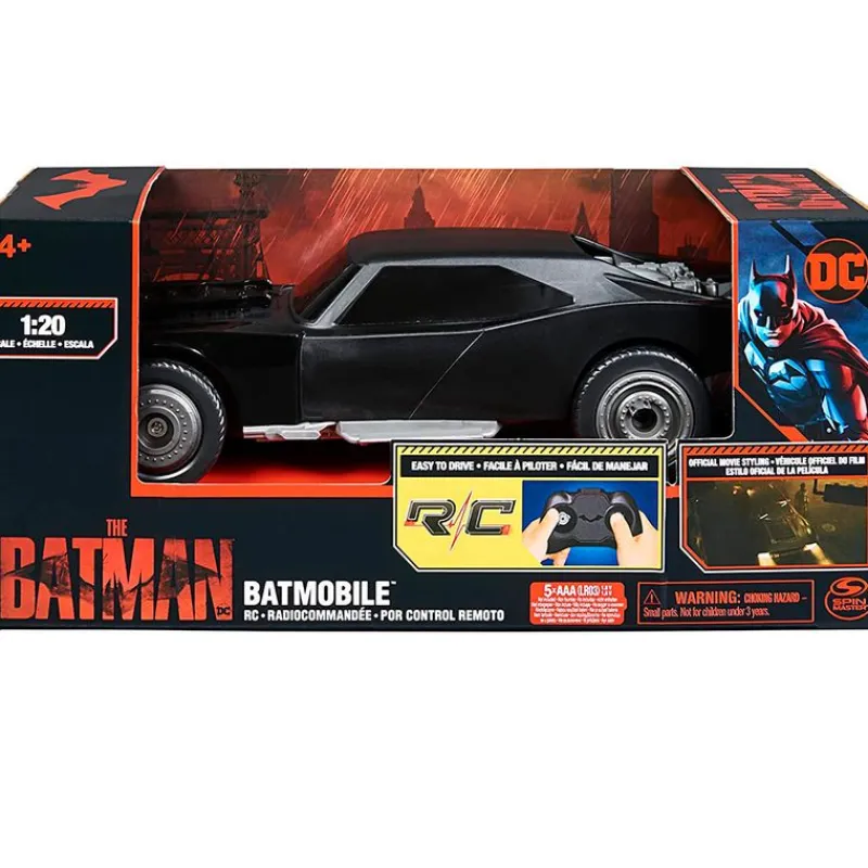SPIN MASTER Vehículos, Trenes Y Parkings|Coches Radio Control (R/C)|The Batman Movie Batmóvil R/C Escala 1:20