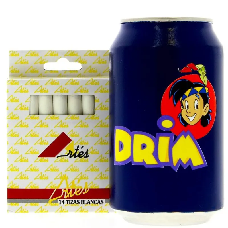 DRIM DISCOUNT Tizas Blancas Antipolvo- Escolar