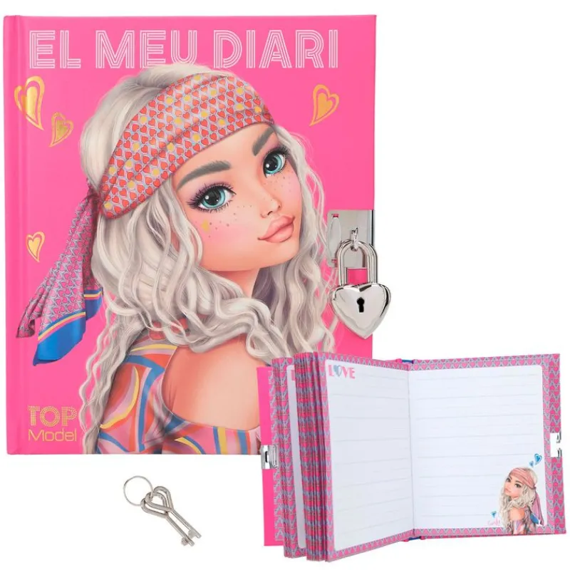 DEPESCHE Artículos En Catalán|Escolar|Top Model Diario con Candado Seventies Catalán