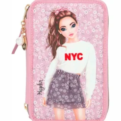 SELECCION DRIM Top Model Estuche Triple Lleno City Flowers- Escolar