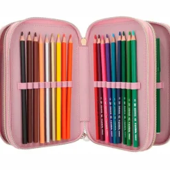 SELECCION DRIM Top Model Estuche Triple Lleno City Flowers- Escolar