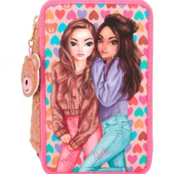 SELECCION DRIM Top Model Estuche Triple Teddy- Escolar