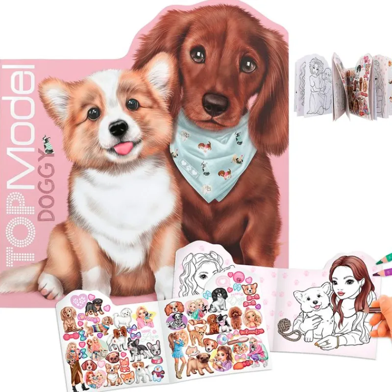 DEPESCHE Top Model Libro para Colorear Perritos- Escolar|Manualidades