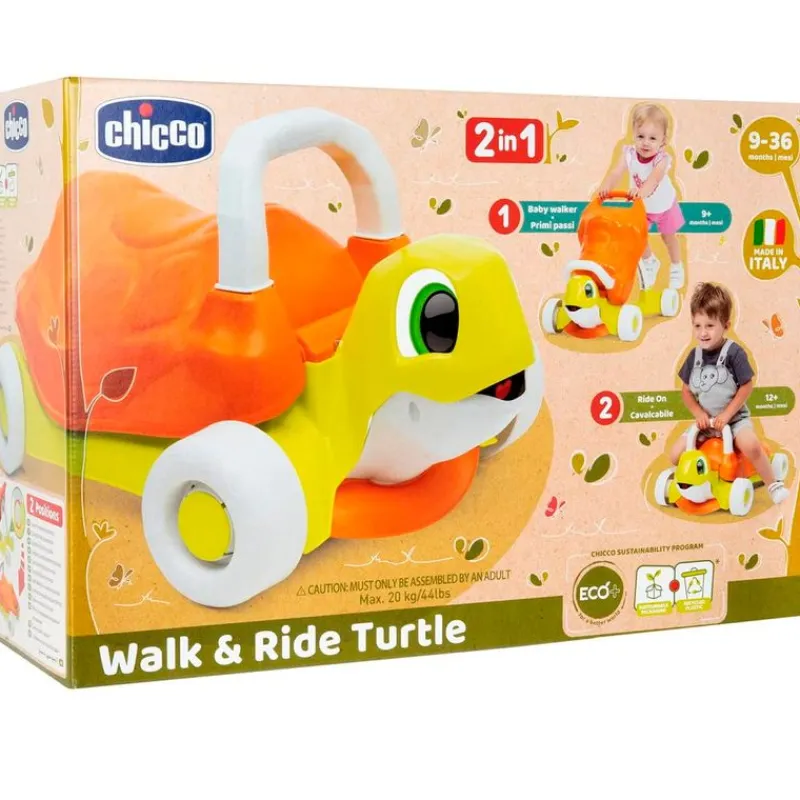 CHICCO Andadores Para Bebés|Bicicletas, Correpasillos Y Triciclos|Tortuga Walk & Ride Andador Correpasillos