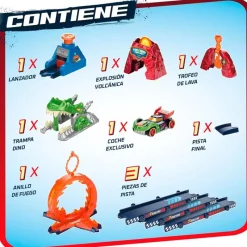 MAGIC BOX T-Racers Mix ‘N Race Volcanosaurus Pista- Vehículos, Trenes Y Parkings