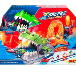 MAGIC BOX T-Racers Mix ‘N Race Volcanosaurus Pista- Vehículos, Trenes Y Parkings