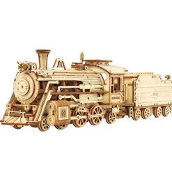 MADNESS TOYS Tren Express Vapor Maqueta de Madera- Puzzles Y Construcciones|Juegos De Madera