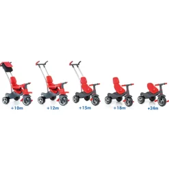 MOLTO Triciclo Rojo con Ruedas de Goma- Bicicletas, Correpasillos Y Triciclos