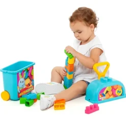 MOLTO Primera Infancia Y Preescolar|Puzzles Y Construcciones|Trolley con Bloques Azul