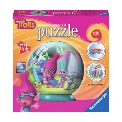 RAVENSBURGER Puzzles Y Construcciones|Trolls Puzzleball 3D