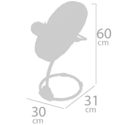 DECUEVAS Juegos Y Juguetes De Imitación|Trona Columpio 3x1 para Muñecas Koala