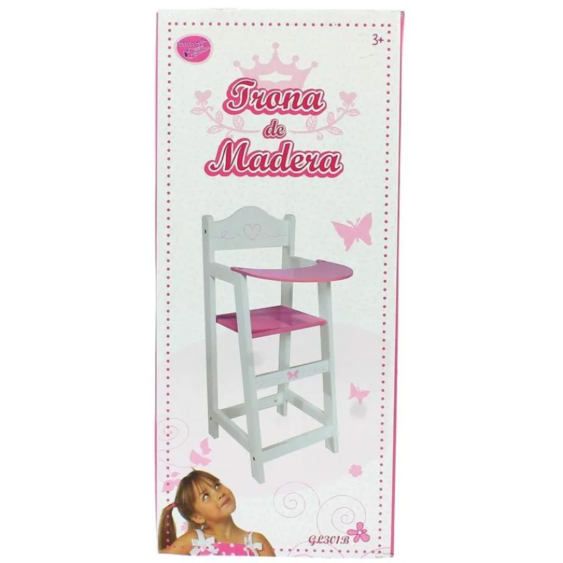 SELECCION DRIM Juegos De Madera|Trona de Madera Blanca