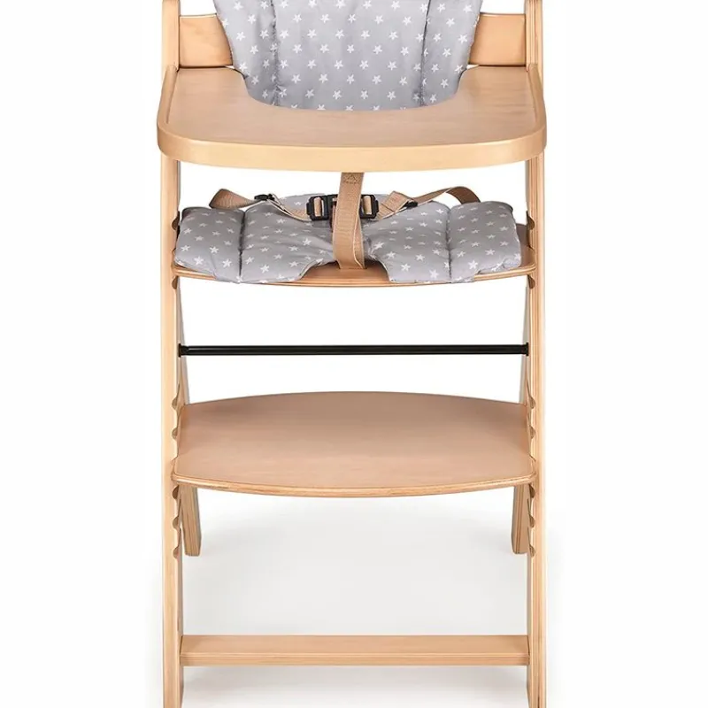 MS Tronas|Juegos De Madera|Trona Madera con cojín Full Gris