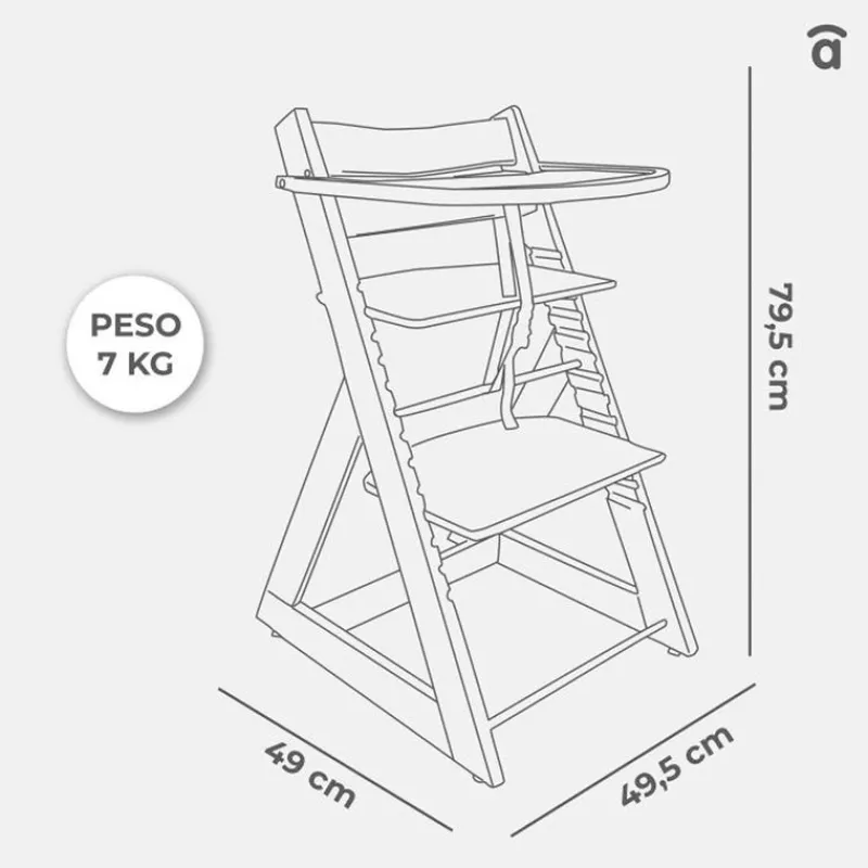 ASALVO Tronas|Juegos De Madera|Trona Madera Pinocchio