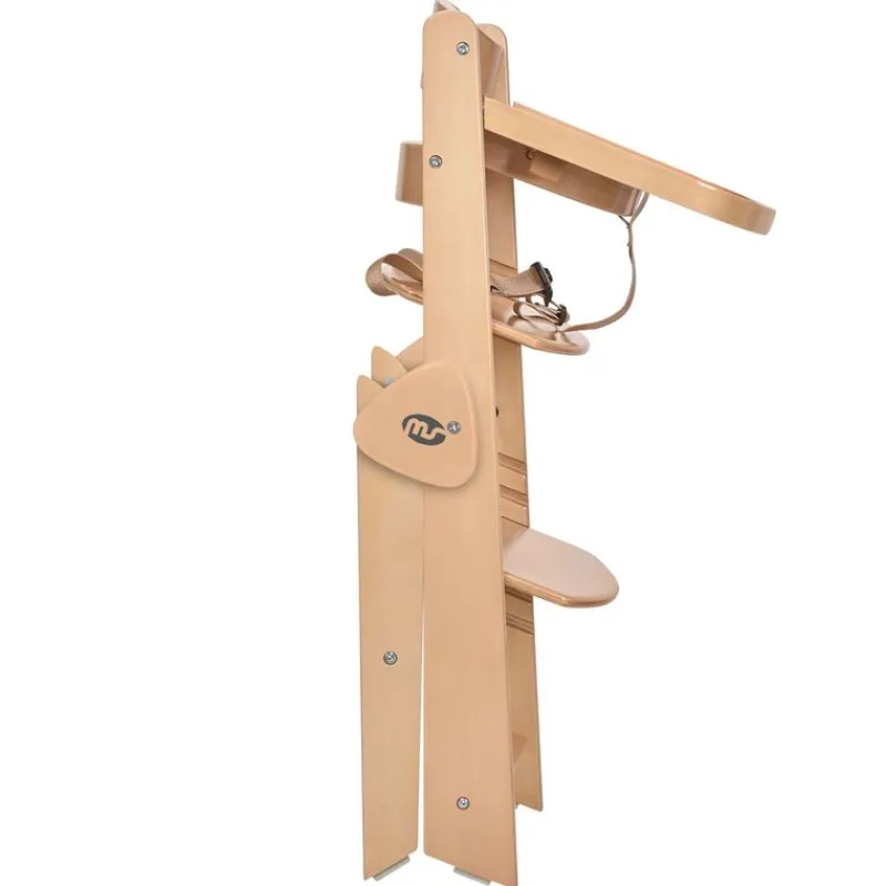 MS Tronas|Juegos De Madera|Trona madera plegable con cojín Full Rosa