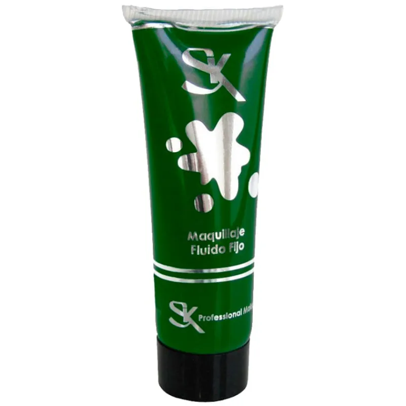 DRIM DISCOUNT Disfraces Y Complementos|Disfraces Y Complementos|Tubo de Maquillaje Fluido en Color Verde Oscuro