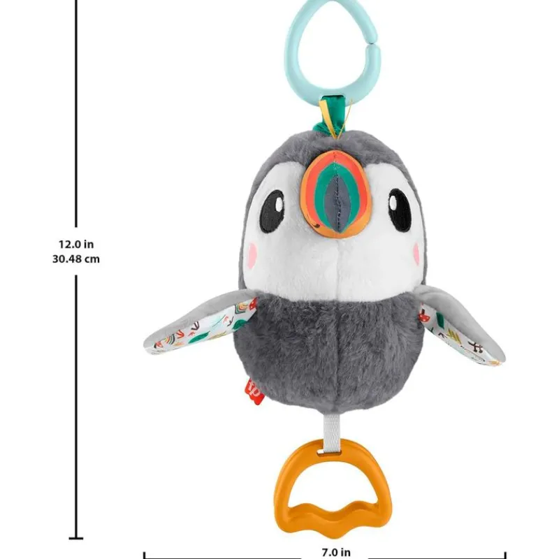 FISHER PRICE Sonajeros|Primera Infancia Y Preescolar|Tucán Aletea y Vuela Peluche para Colgar