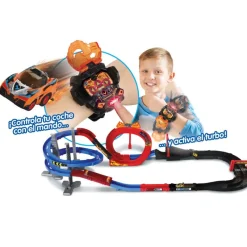 VTECH Vehículos, Trenes Y Parkings|Turbo Force Racers Circuito de Carreras