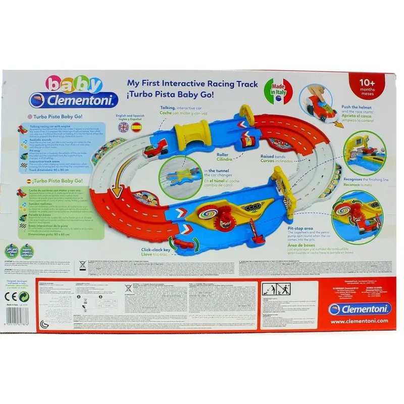 CLEMENTONI Turbo Pista Baby Go- Vehículos, Trenes Y Parkings