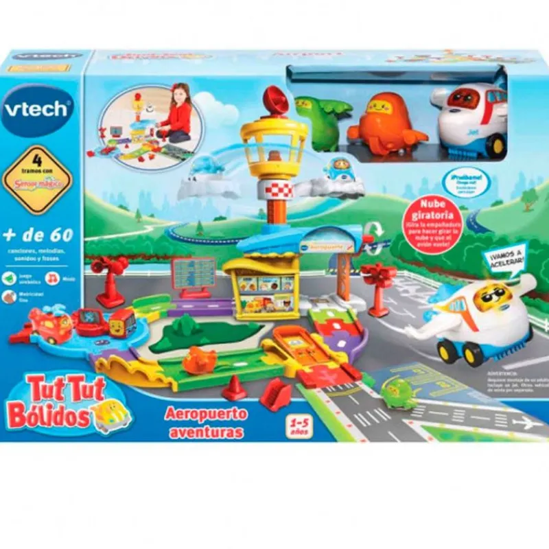 VTECH Primera Infancia Y Preescolar|Tut Tut Bólidos Aeropuerto Aventuras