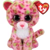 TY Primera Infancia Y Preescolar|Peluche Lainey Leopardo Rosa 15 cm