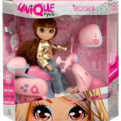 FAMOSA Muñecas|Unique Eyes y su Scooter Surtido
