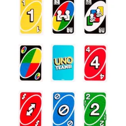MATTEL UNO Teams Juego Cartas- Juegos De Mesa