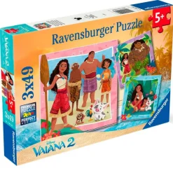 RAVENSBURGER Vaiana 2 Puzzle 3x49 Piezas- Puzzles Y Construcciones
