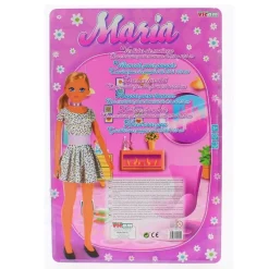 DRIM DISCOUNT Vestido Muñeca 85 cm Flores Rosa- Muñecas