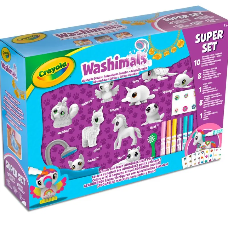 CRAYOLA Manualidades|Washimals Pack Mascotas con Pegatinas