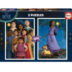 EDUCA Puzzles Y Construcciones|Wish Puzzle 2x100 Piezas