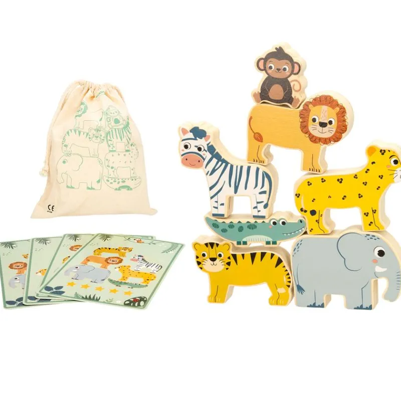 COLOR BABY Juegos De Madera|Womax Zookabee Torre de Madera Animales