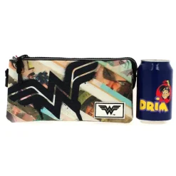 KARACTERMANIA Wonder Woman Estuche Portatodo Triple HS Collage- Escolar