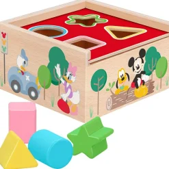 COLOR BABY Juegos De Madera|Primera Infancia Y Preescolar|Woomax Disney Baby Cubo Formas