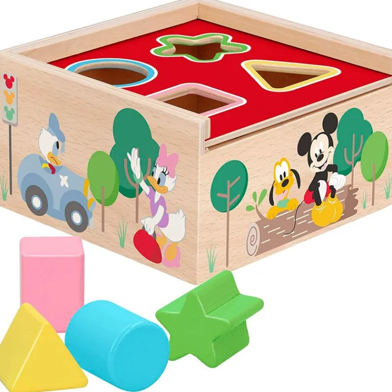 COLOR BABY Juegos De Madera|Primera Infancia Y Preescolar|Woomax Disney Baby Cubo Formas