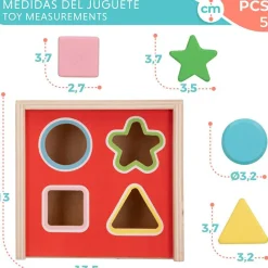 COLOR BABY Juegos De Madera|Primera Infancia Y Preescolar|Woomax Disney Baby Cubo Formas