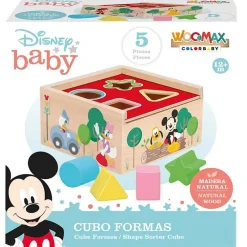 COLOR BABY Juegos De Madera|Primera Infancia Y Preescolar|Woomax Disney Baby Cubo Formas