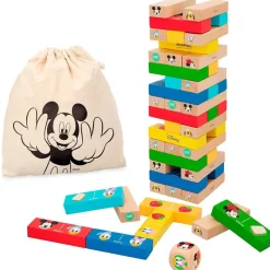 COLOR BABY Woomax Disney Baby Torre de Bloques- Juegos De Madera|Primera Infancia Y Preescolar