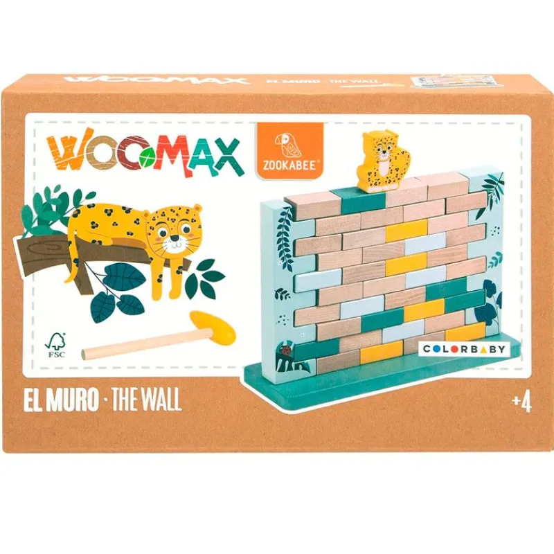 COLOR BABY Woomax Zookabee Juego el Muro- Primera Infancia Y Preescolar|Juegos Y Juguetes Educativos