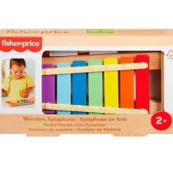 FISHER PRICE Xilófono de Madera Montessori- Juegos De Madera|Instrumentos Musicales