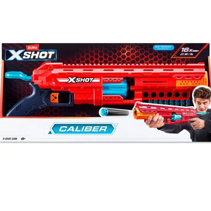 ZURU Juegos Y Juguetes De Imitación|X-Shot Caliber Lanzador Pistola
