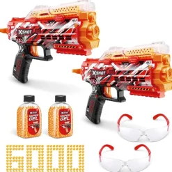 ZURU Juegos Y Juguetes De Imitación|X-Shot Hyper Gel Pack 2 Lanzadores Stringer